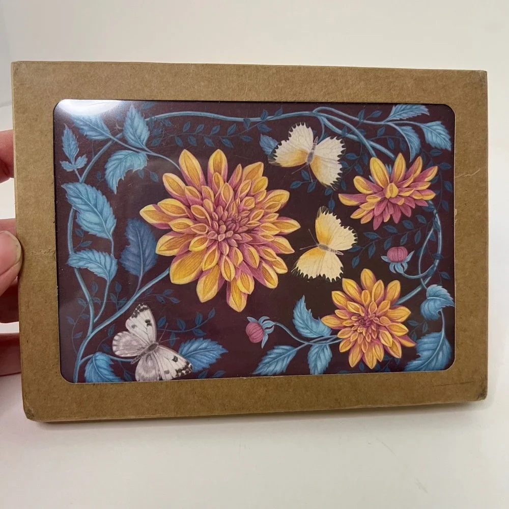 Hudson‎ Valley Seed Co Dahlia Note Card Collection NIP 8 Cards